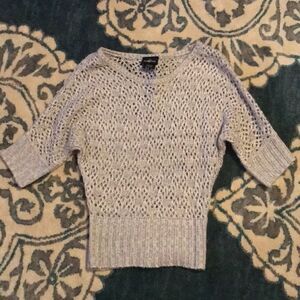 Grey Sweater with hints of Silver